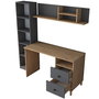 Hanah Home HA115 - 2643 Mesa de estudio Nogal y Antracita